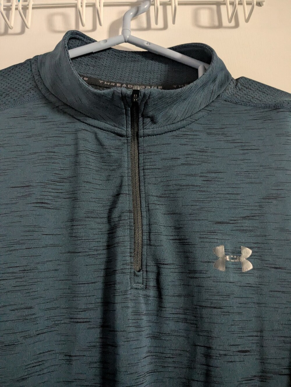 Under Armour Teal Quarter Zip Long Sleeve 2X - Picture 3 of 5